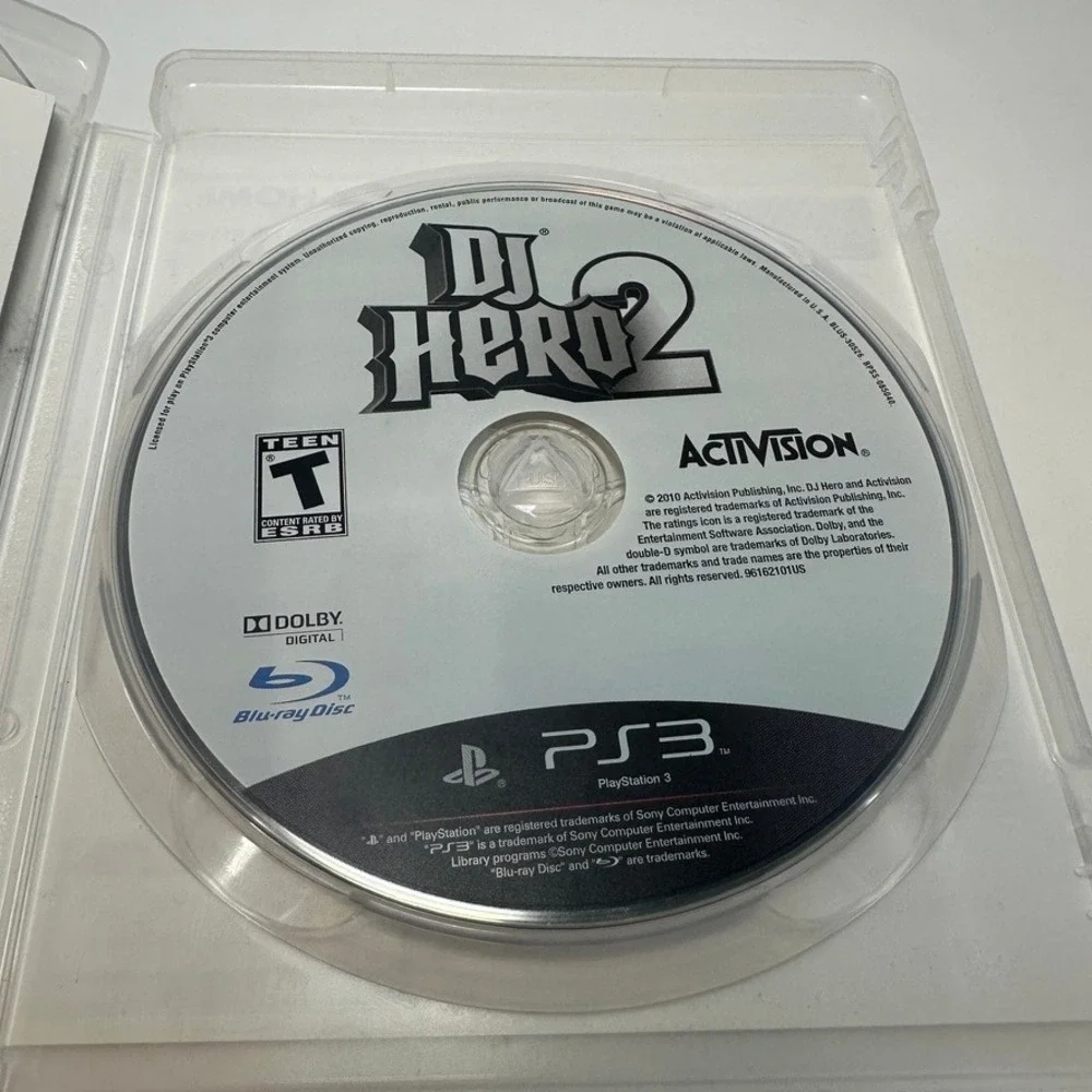 DJ Hero 2 Sony PlayStation 3 PS3 Activision Music Rhythm Game Complete CIB